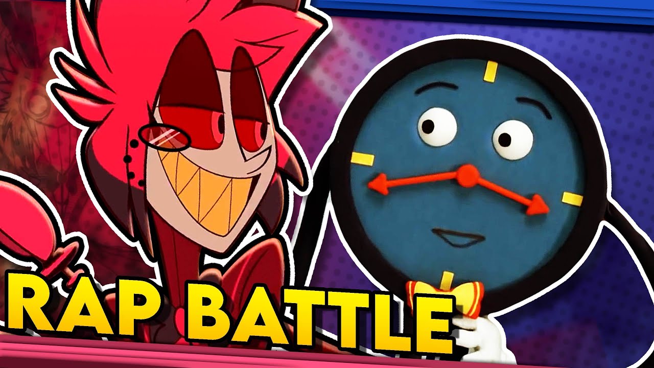 Alastor vs. Tony the Talking Clock - Hazbin Hotel vs. Don't Hug Me I'm Scared. RAP BATTLE! (DGPRB)