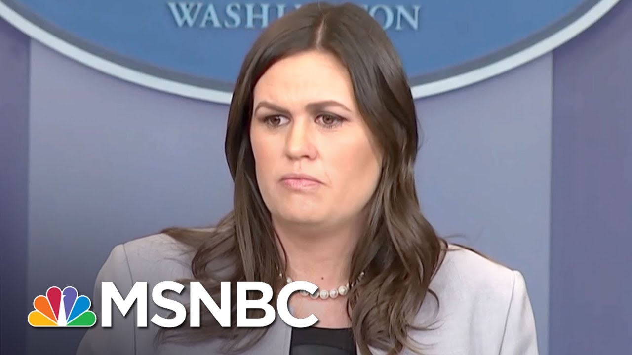 Report: Donald Trump Upset At Press Secy. Over Stormy Daniels Answers | The Last Word | MSNBC