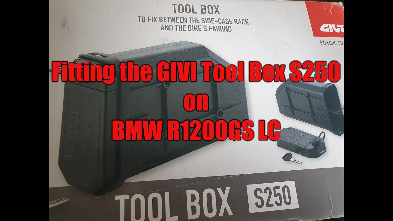 Fitting the GIVI S250 Toolbox to a BMW R1200GS LC with GIVI Pannier Rack