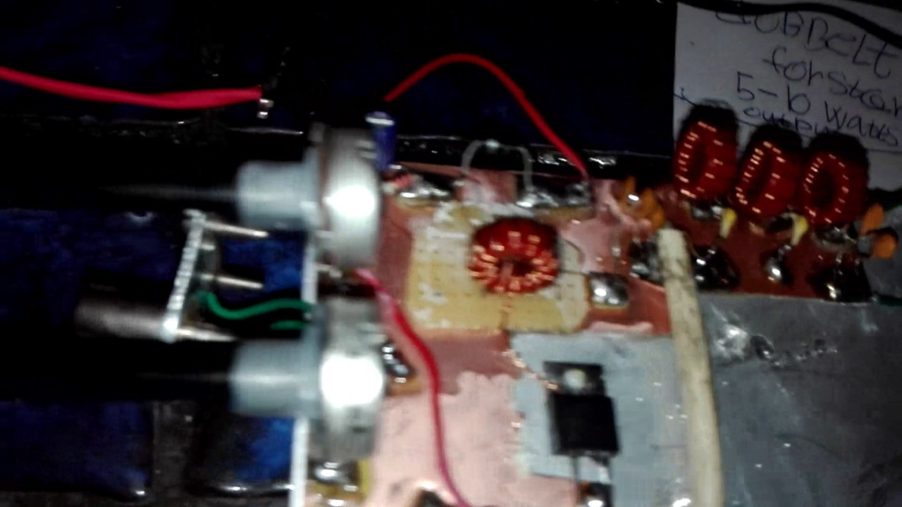 Qrp DSB amplifier with  input attenuator and switch 10 watts peak