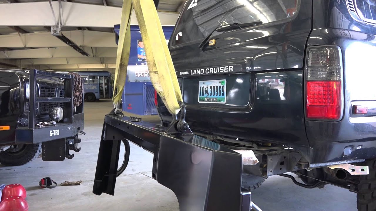 Toyota Land Cruiser vs Siberia: Slee Off Road Rear Bumper Install Part 12