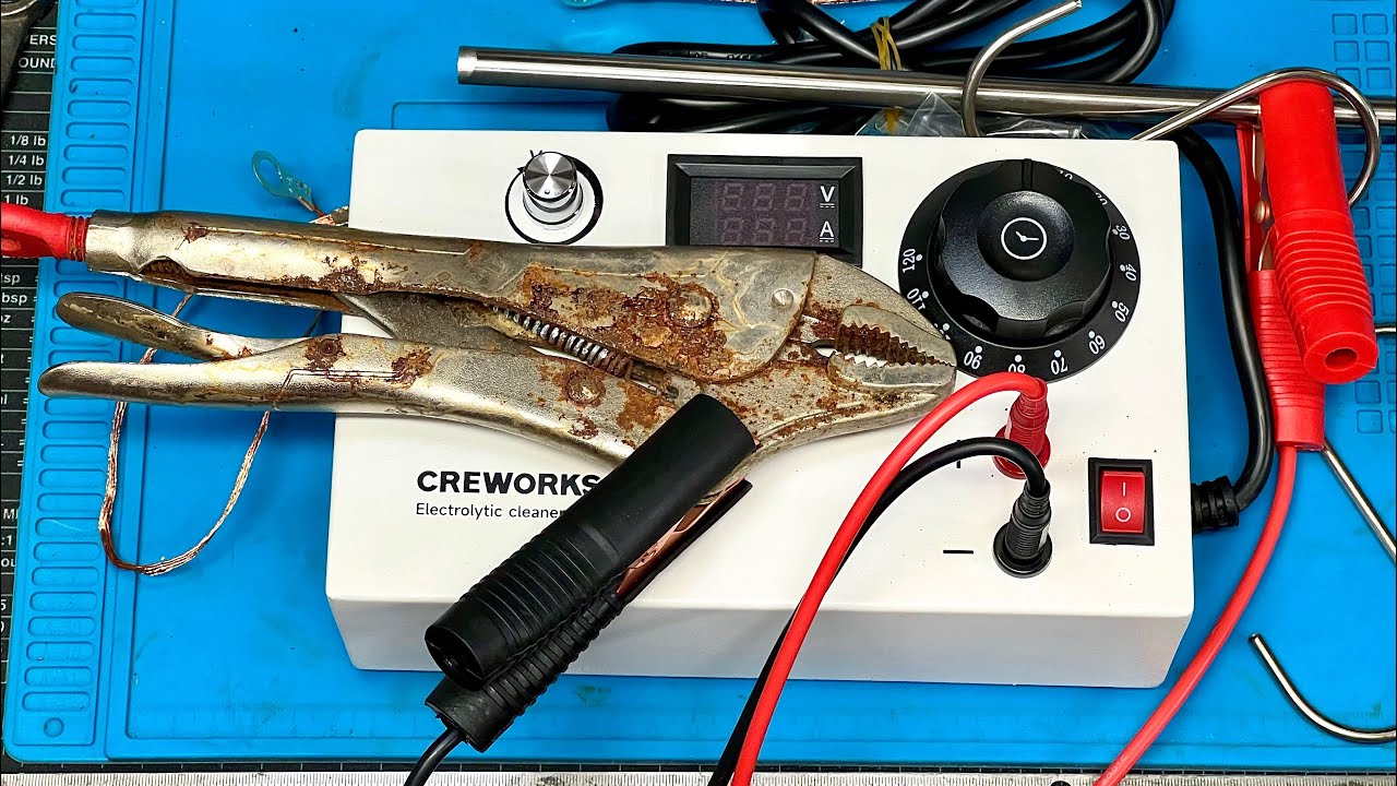 Rust Removal Surgery - CREWORKS ELECTROLYTIC RUST REMOVAL KIT - The Least Abrasive Method?