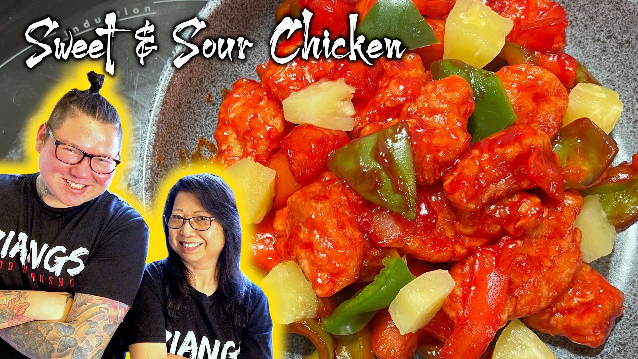 CHINESE CHEFS Cook SWEET and SOUR Chicken (Modern version) Mum and Son professional chefs