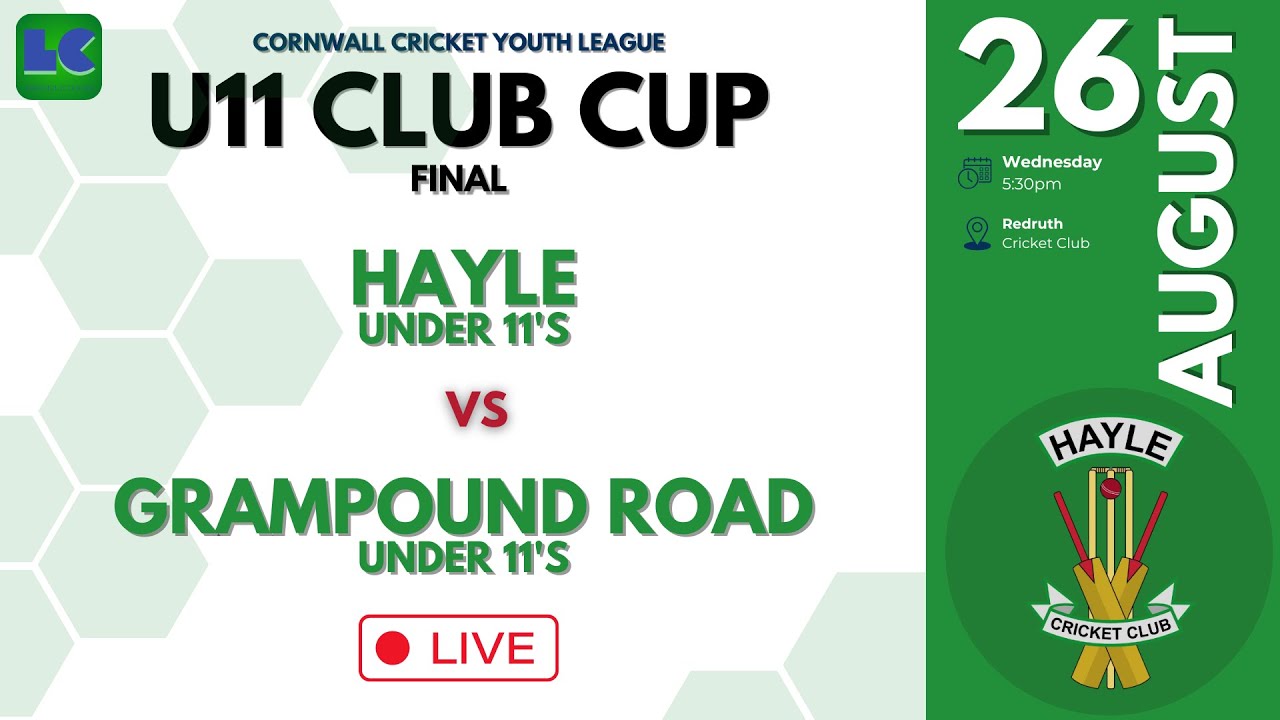 Under 11 Club Cup FINAL  |  Hayle Under 11's v Grampound Road Under 11's