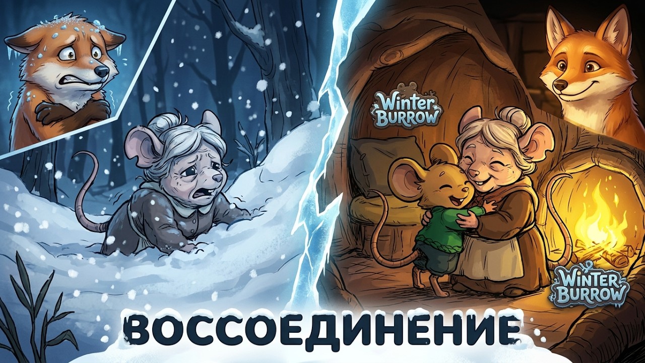 МЫШКА СПАСЛА БАБУЛЮ! Winter Burrow — Долгожданное воссоединение