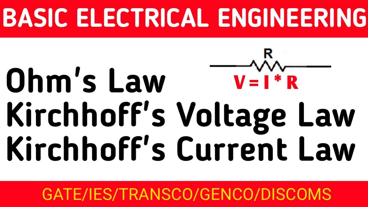 Ohm's Law in Telugu | Kirchoff's Laws (kvl and kcl)explained in telugu #electrical basics in telugu