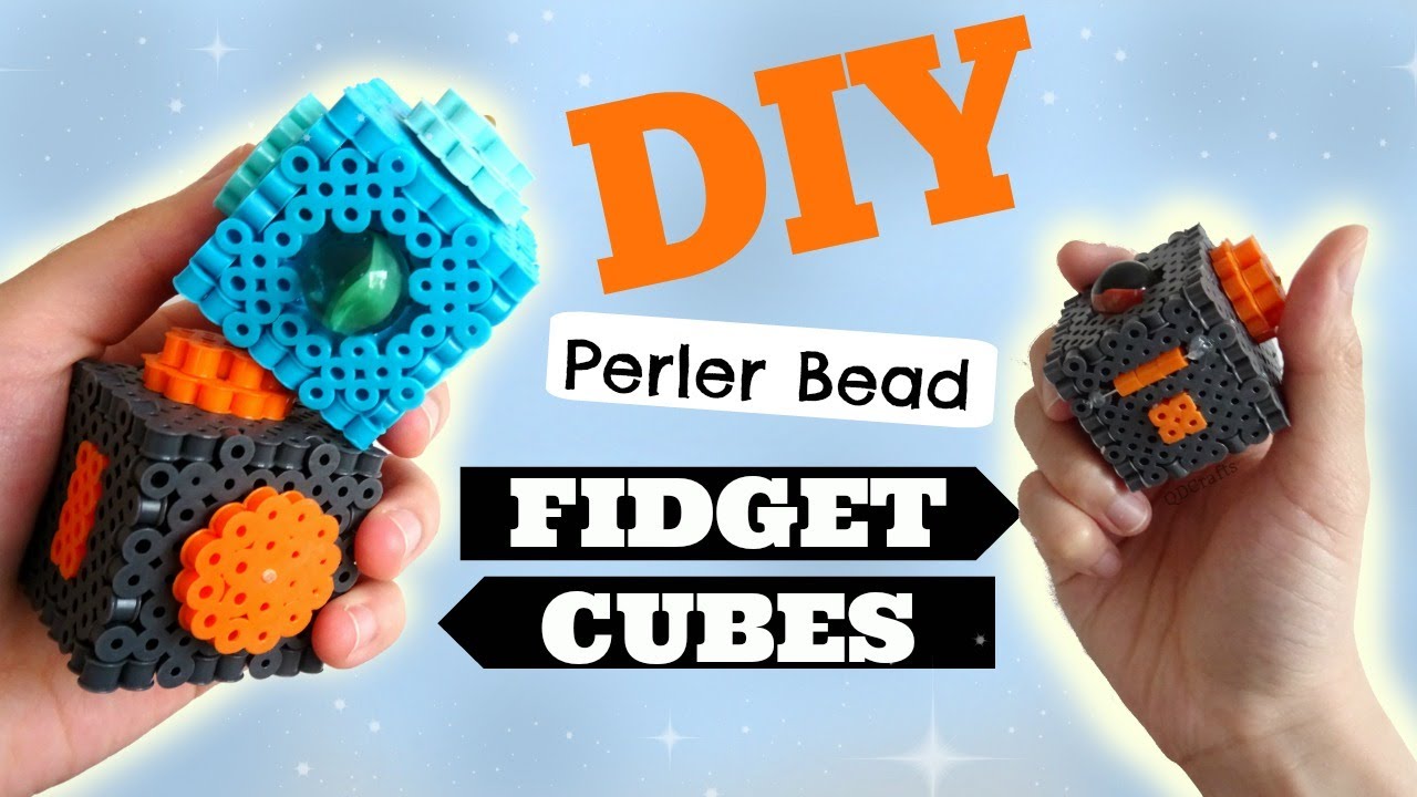 3D кубики-непоседа из бисера Perler своими руками