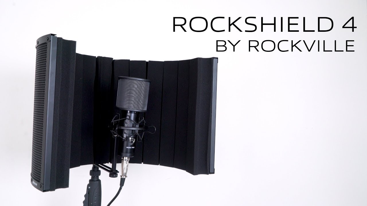 (ДЕМО) Изолирующий экран для микрофона Rockville ROCKSHIELD 4 для вокала, инструментов и многого другого!