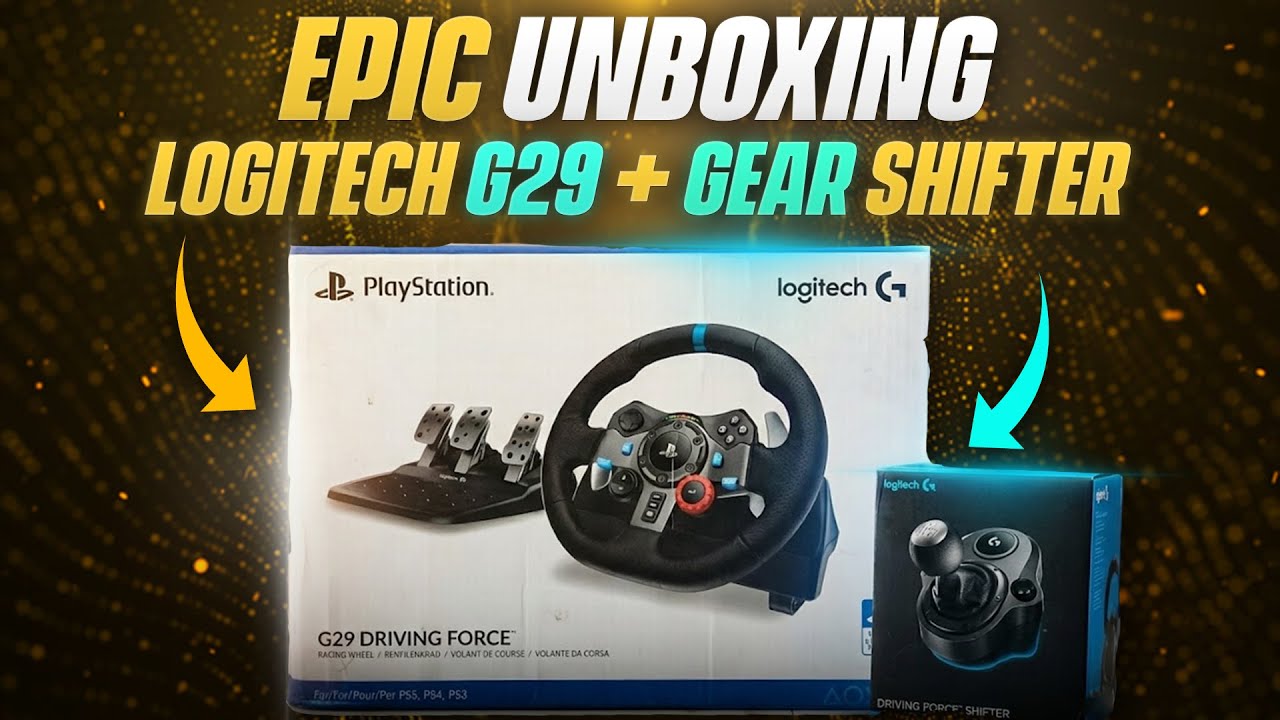 LIVE 🔴EPIC UNBOXING ! | Logitech G29 Wheel + Gear Shifter | Next Level Simulation 🔥 Live Unboxing 🤩