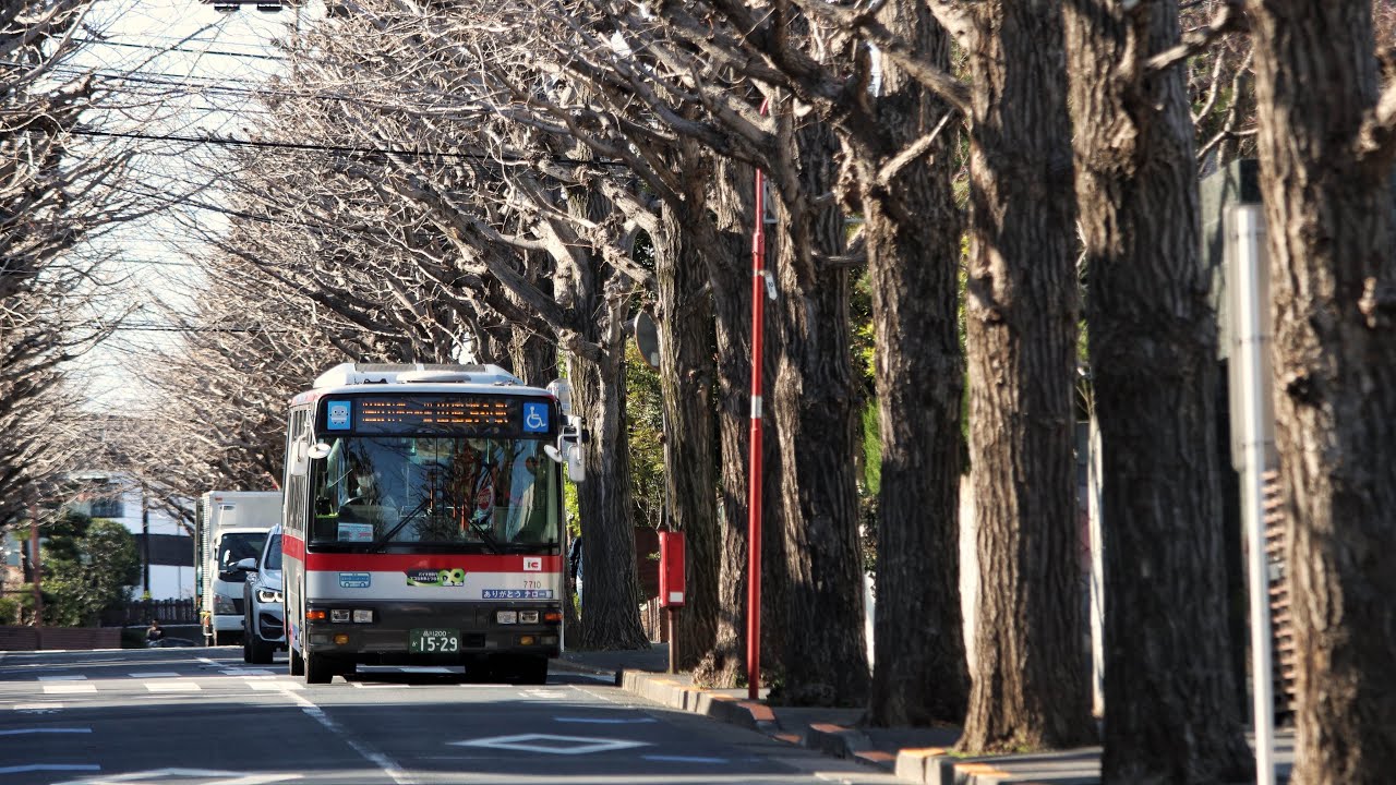 【東急最後のナロー車】東急バス 園01 環八線 三菱 エアロミディ PA-MK27FM S7710 田園調布駅付近にて