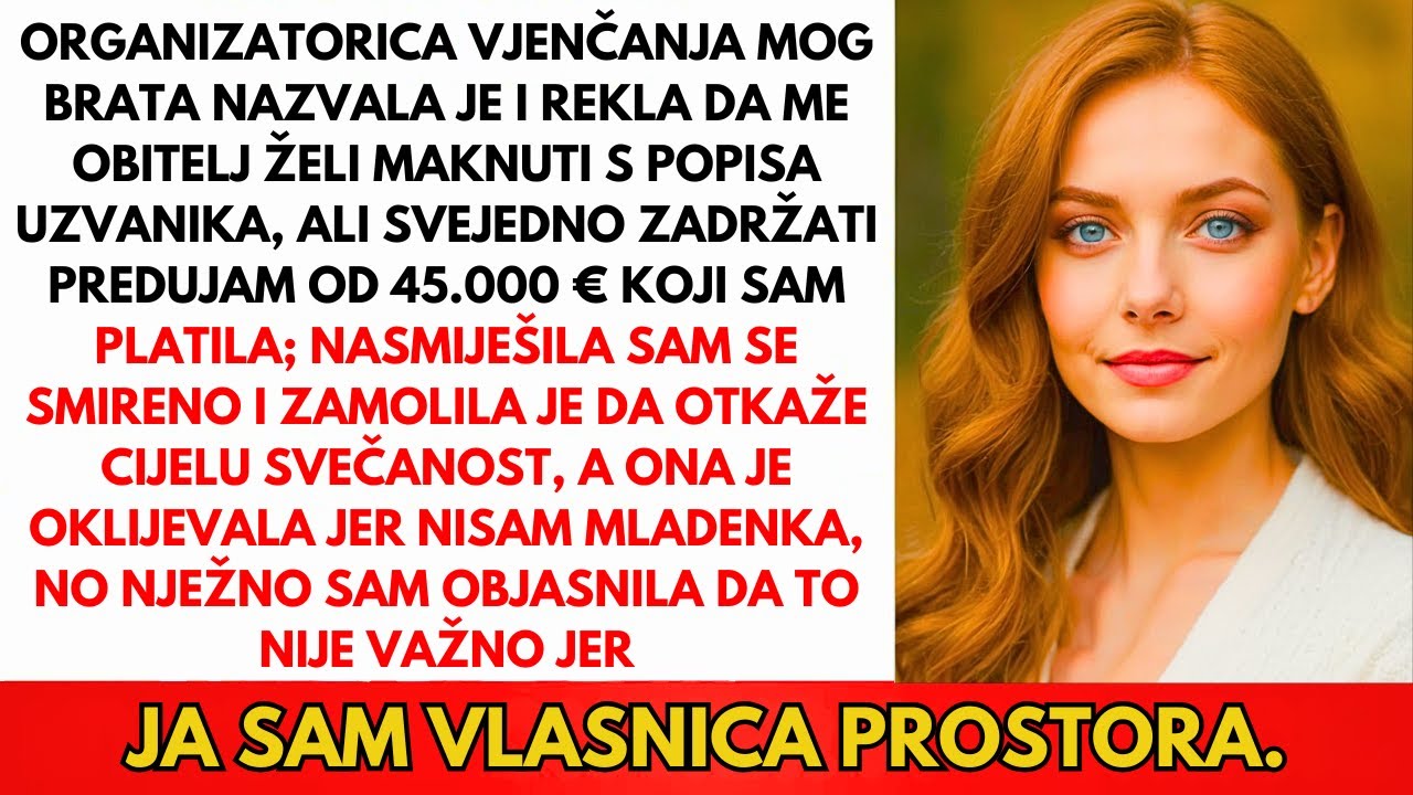 Bratova Organizatorica Vjenčanja Nazvala: 