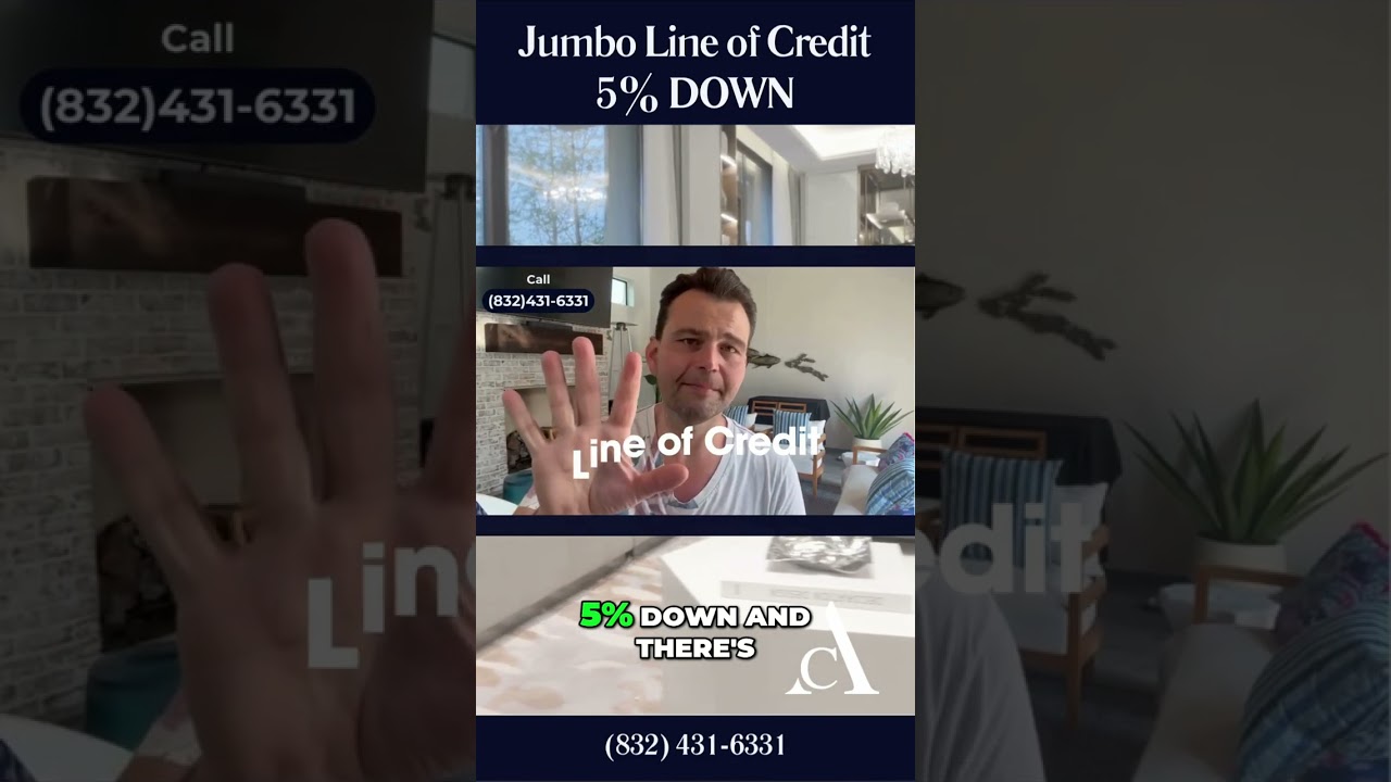 Jumbo Loan Alert: 5% Down Payment + Line of Credit! #shorts