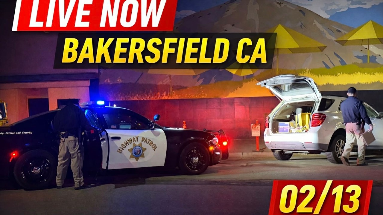 🔴LIVE Nightcrawler News in Bakersfield CA - Viewer Discretion is Advised 02/13