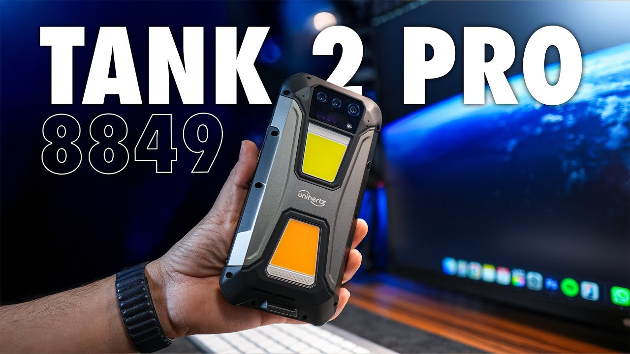 8849 Unihertz Tank 2 - Teléfono de USO RUDO con Proyector de Video