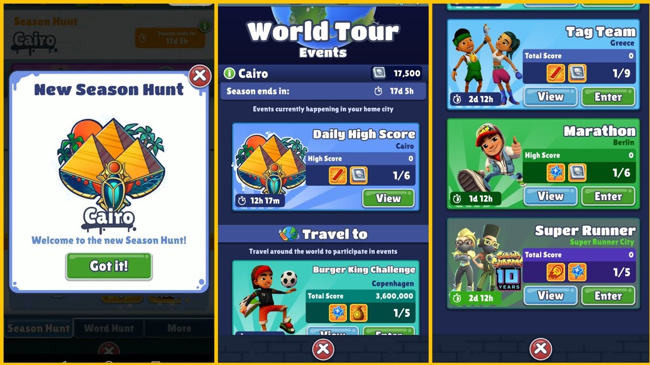 Subway Surfers Cairo 2022 3.4.0 New Events Challenge