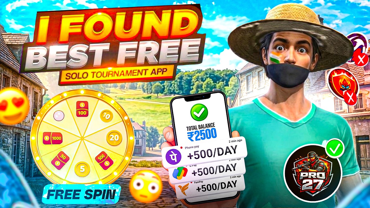 I Found Only Free Matches Solo Tournament App 🤯 | Entry ₹0 Per Kill 10 🤑 | Free Redeem Code App 💸