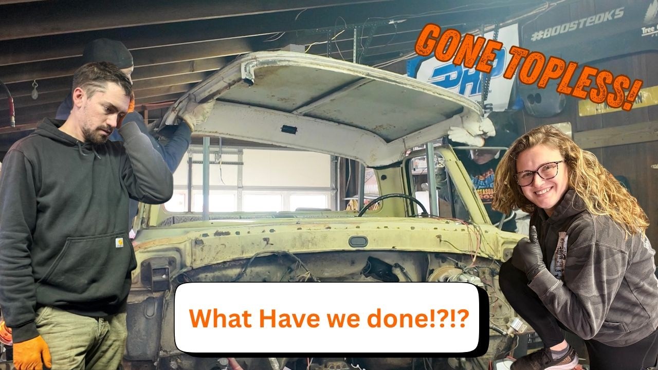 We Cut the Roof off our F250 Drag Truck!! Mistakes were made!