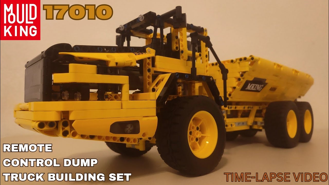 Building a Mould King 17010 Engineering Dump Truck Time-Lapse Video