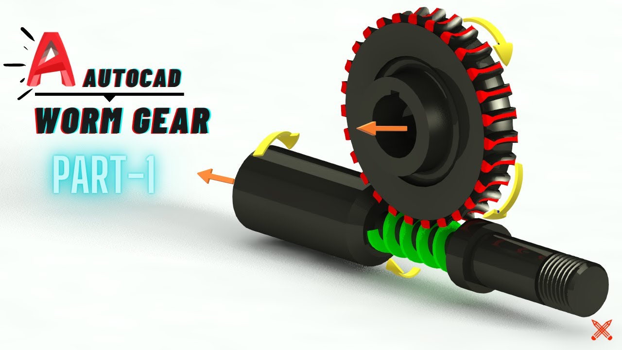 Создание 3D-червячной передачи в AutoCAD, часть 1.