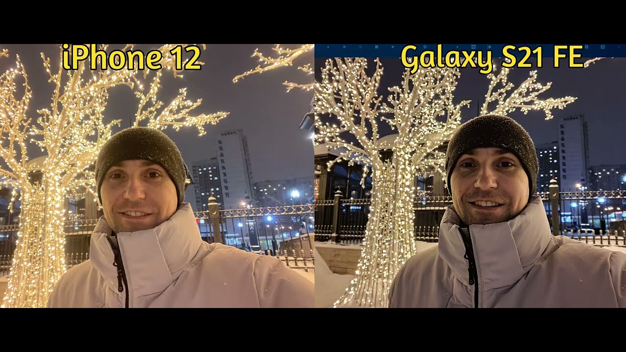 iPhone 12 vs Galaxy S21 FE - сравнение по фото и видео!