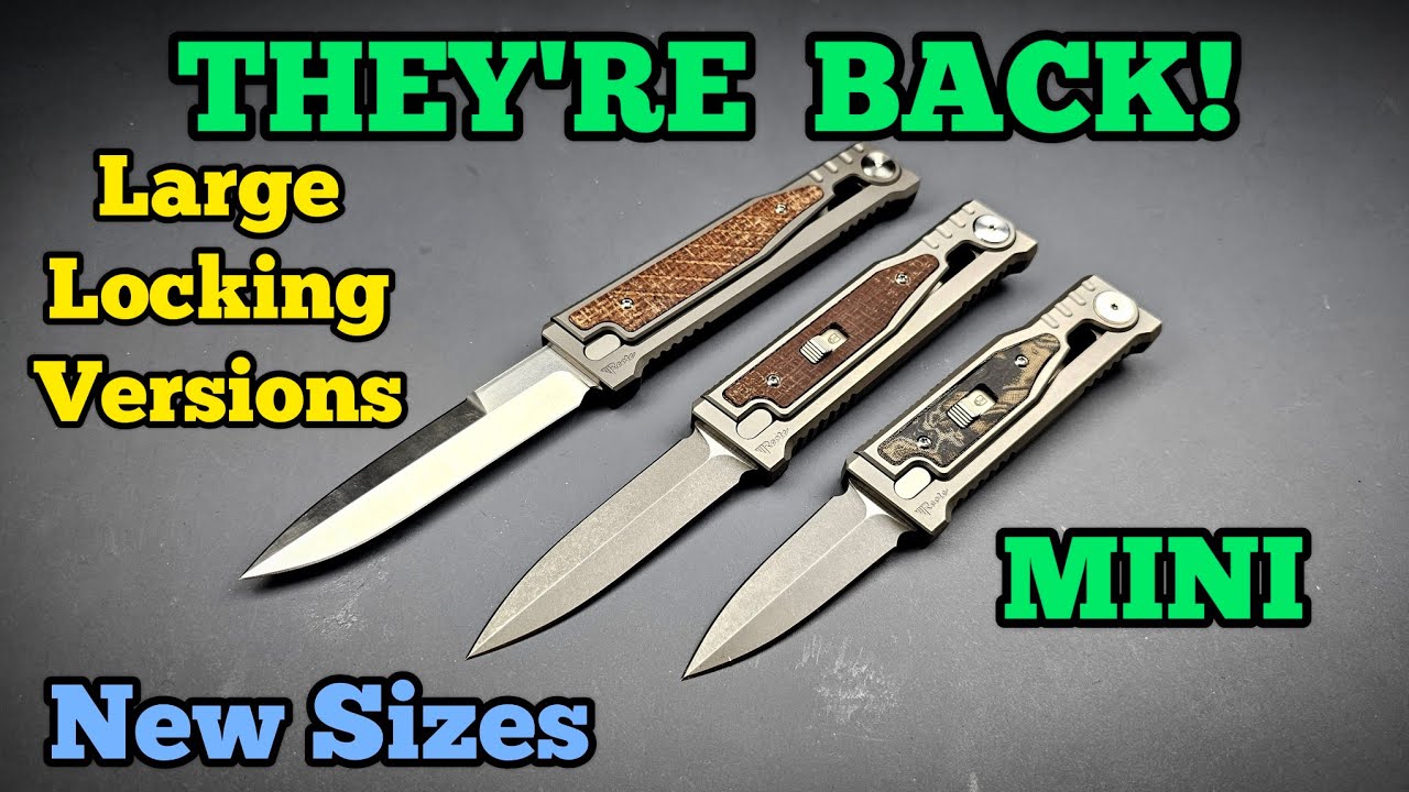 New Large and Mini Locking Reate EXO Gravity Knife Models