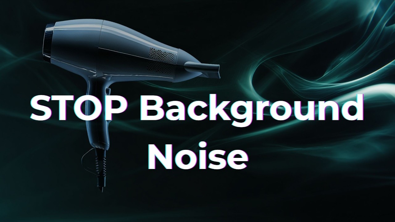 Hair Dryer Noise to Stop Background Noise While Sleeping – 10 Hours – Black Screen