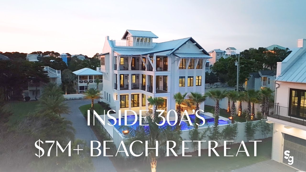 Inside The Bluffs at Dune Allen Beach | Ultra-Luxury 30A Home Tour with Private Pool + Sunset Views