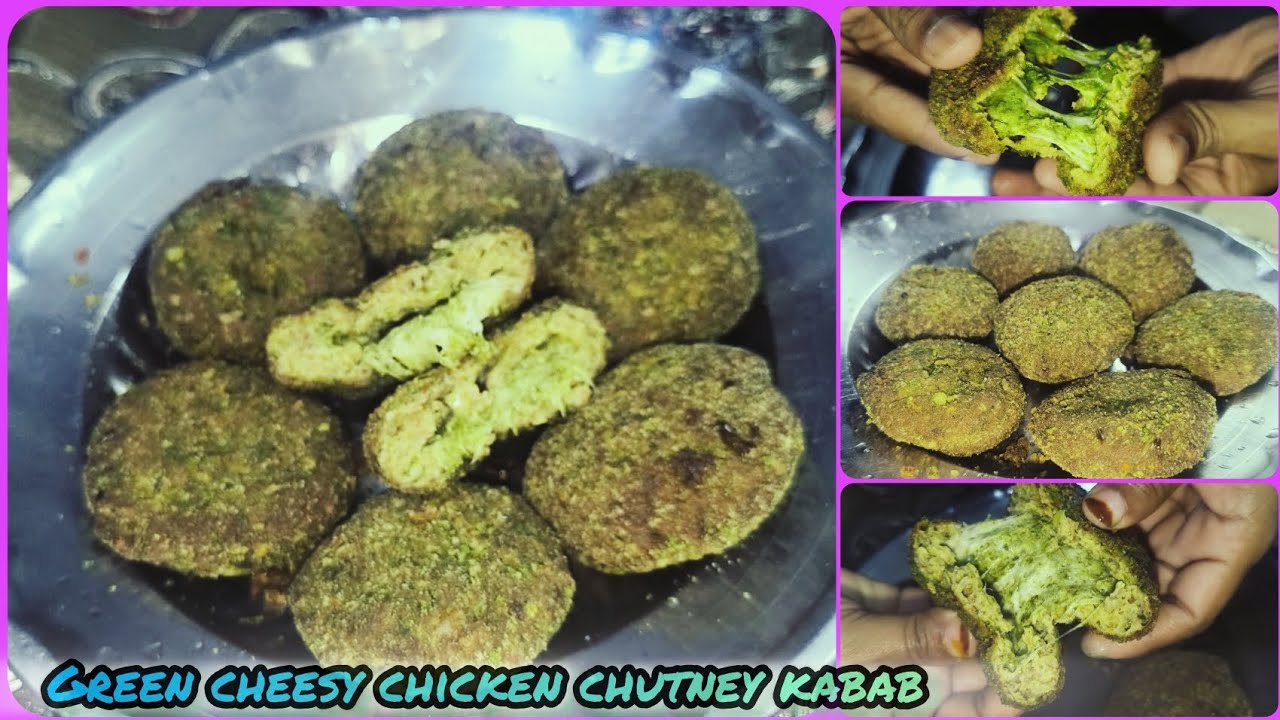 Delicious Green cheesy chicken chutney kabab recipe|| chutney kabab recipe|| chicken kabab recipe 
