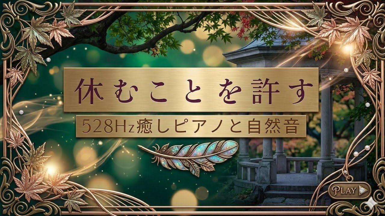 【休むことを許す時間】休息のための528HzピアノSoft Rest