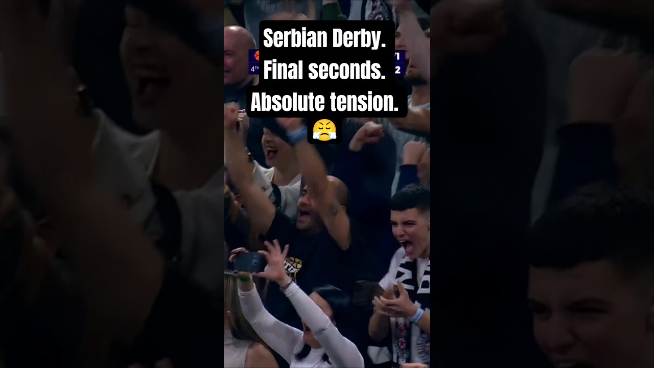 Final Minutes DRAMA in the Serbian Derby 🤯 Partizan vs Crvena Zvezda #partizan #crvenazvezda