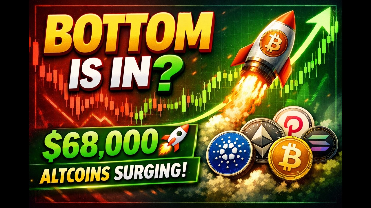 Bitcoin Just Exploded to $68K 🚀 Is the Bottom Finally IN?! (Altcoins Going Crazy)