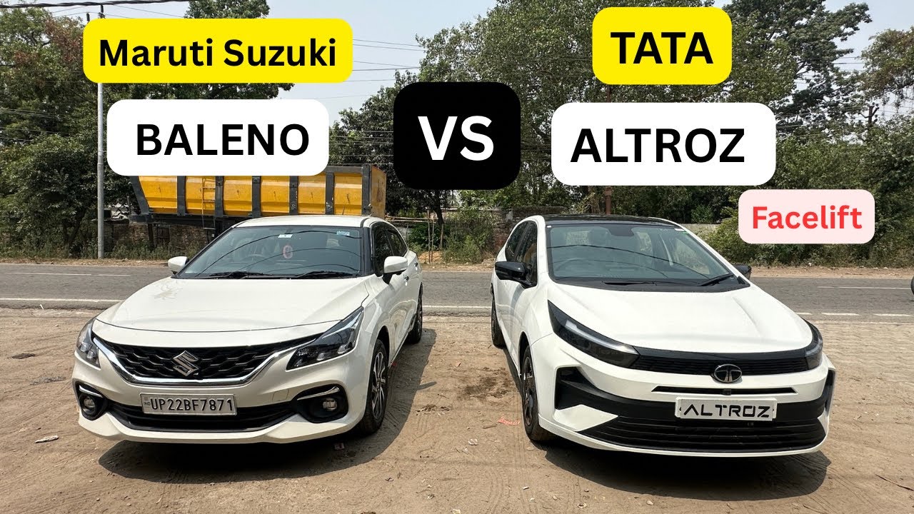 New Tata Altroz Facelift VS Maruti Suzuki Baleno 2025 - Comparison interior,exterior,price,Mileage