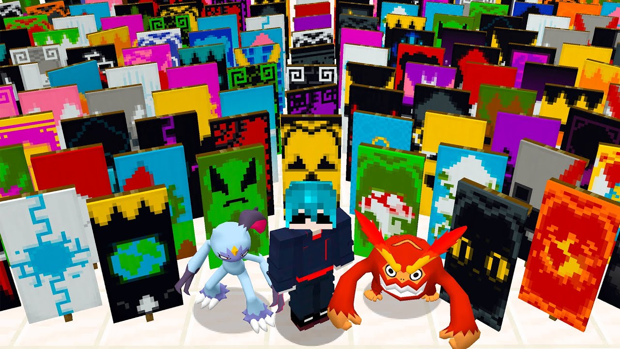 FOI ASSIM QUE EU CONSEGUI TODAS AS BANDEIRAS DO MINECRAFT PIXELMON