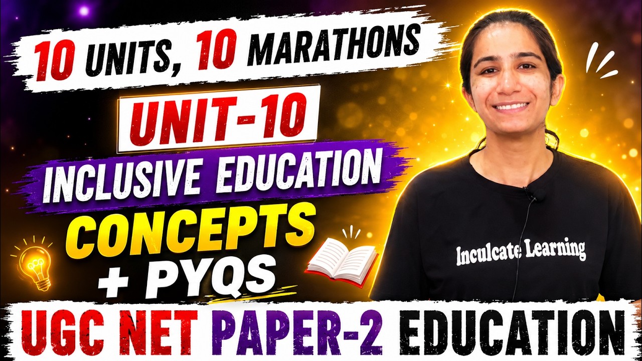 Unit-10 Inclusive Education Paper-2 Updated Marathons#ugcneteducation #ugcnet #ugcnetexam #education