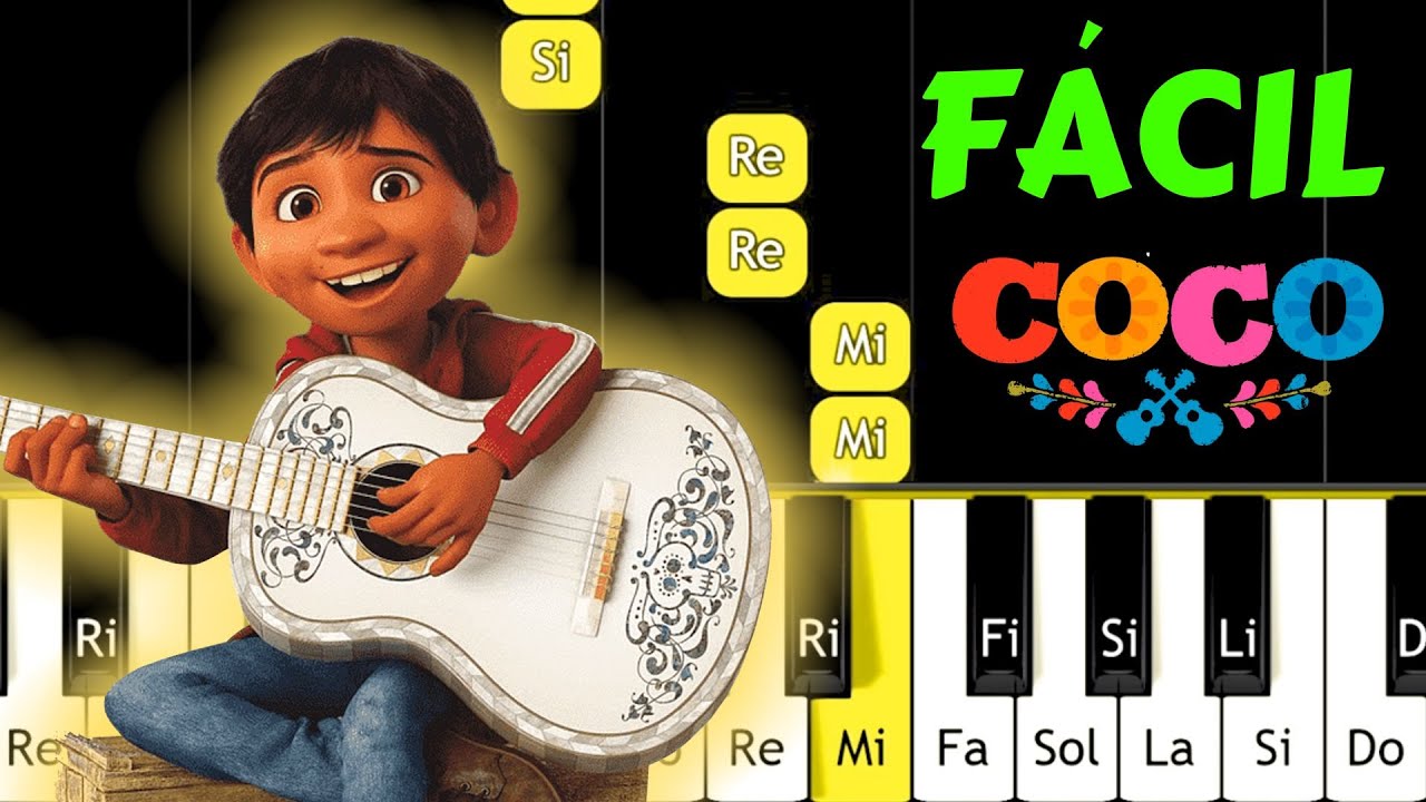 RECUERDAME COCO - REMEMBER ME - TUTORIAL PIANO FÁCIL - EASY PIANO TUTORIAL