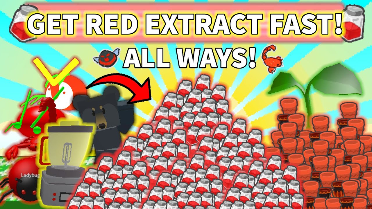 🔴 How to Get Red Extracts Fast in Bee Swarm Simulator 2025!
