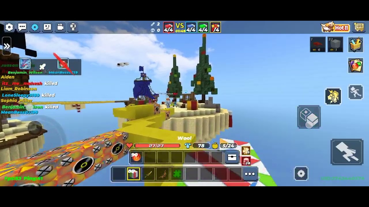 Bed wars gameplay for biggners