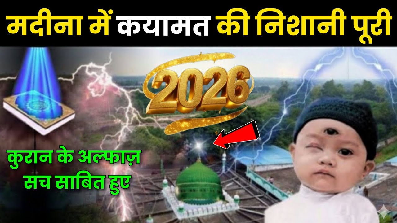 मदीना में कयामत की आखिरी निशानी पूरी 😱 2026 मदीना में दज्जाल का रास्ता साफ हो गया