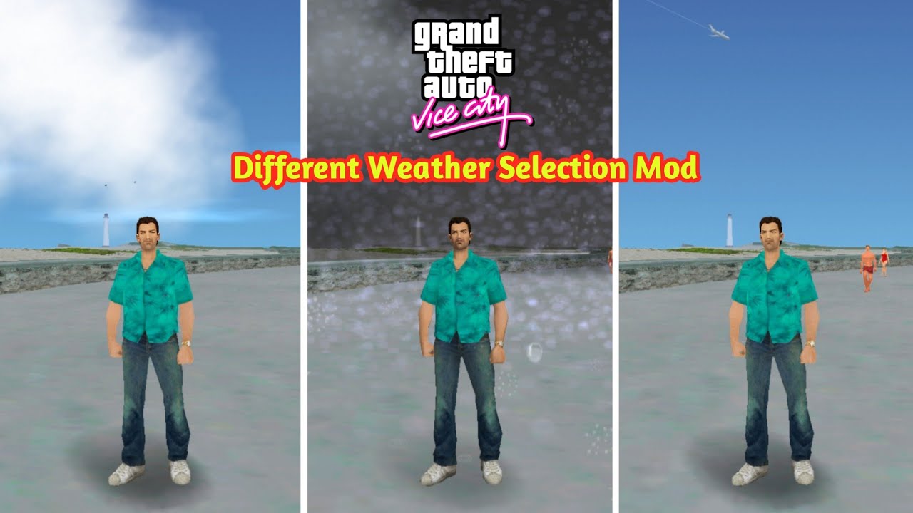 GTA Vice City Different Weather Selection Cheat Code | Weather Control Mod