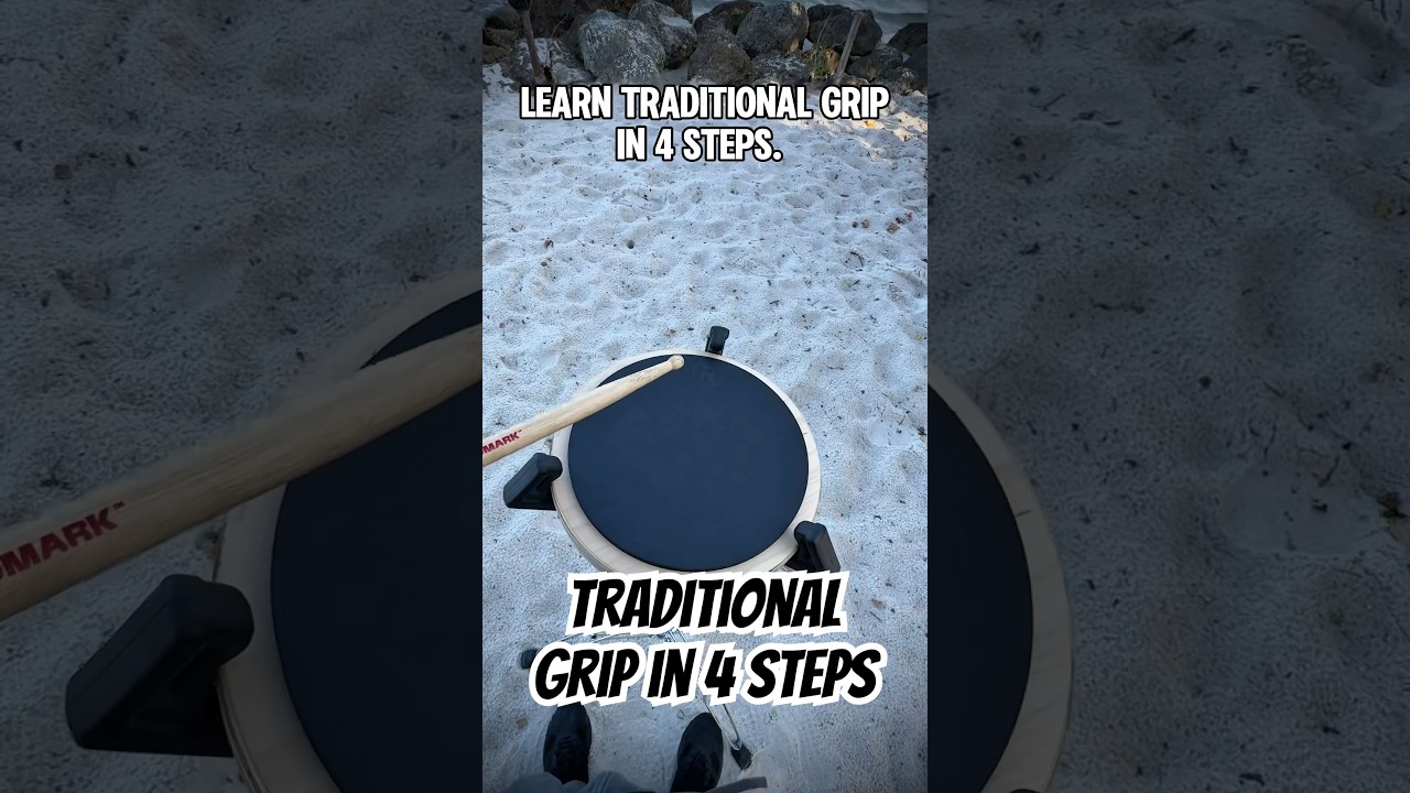Learn Traditional Grip in 4 Steps 🥁 ​⁠@PromarkDrumsticks #drums #drumming #drummer #drumline