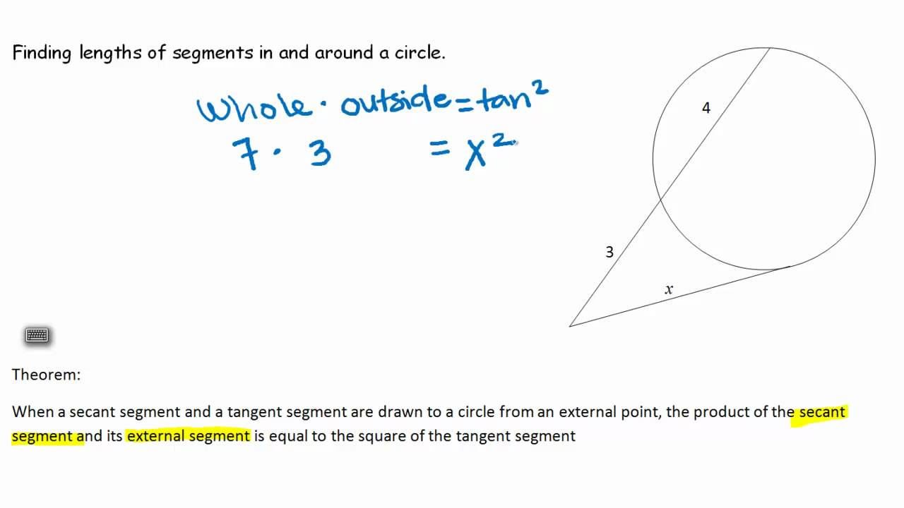 Segment Lengths and Circles