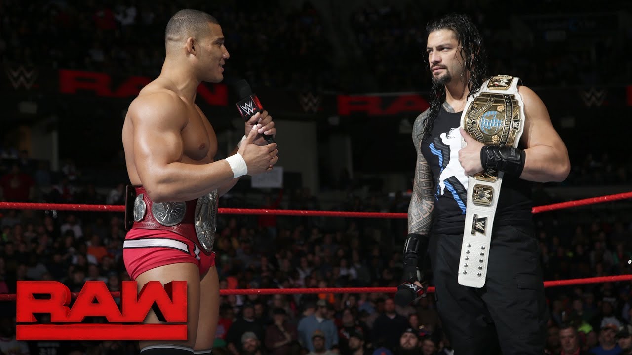 Чрезмерно ревностный Джейсон Джордан прерывает Романа Рейнса: Raw, 8 января 2018 г.