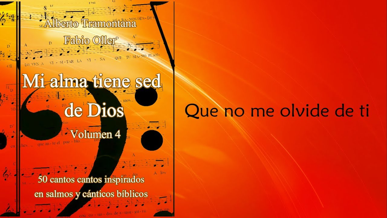 Salmo 136 - Que no me olvide de ti - Estribillo alternativo - Alberto Tramontana.