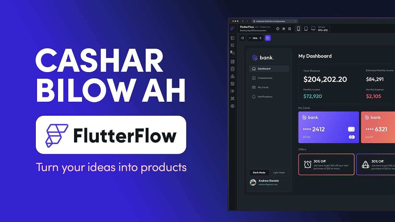 Cashar Bilow ah FlutterFlow -  NO-CODE DEV Crash Course Somali