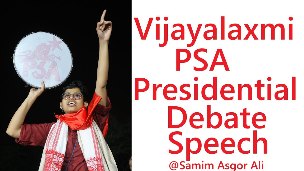 Shinde Vijayalaxmi Vyankat Rao (PSA) | Presidential Debate Speech | JNUSU Elections 2025-26
