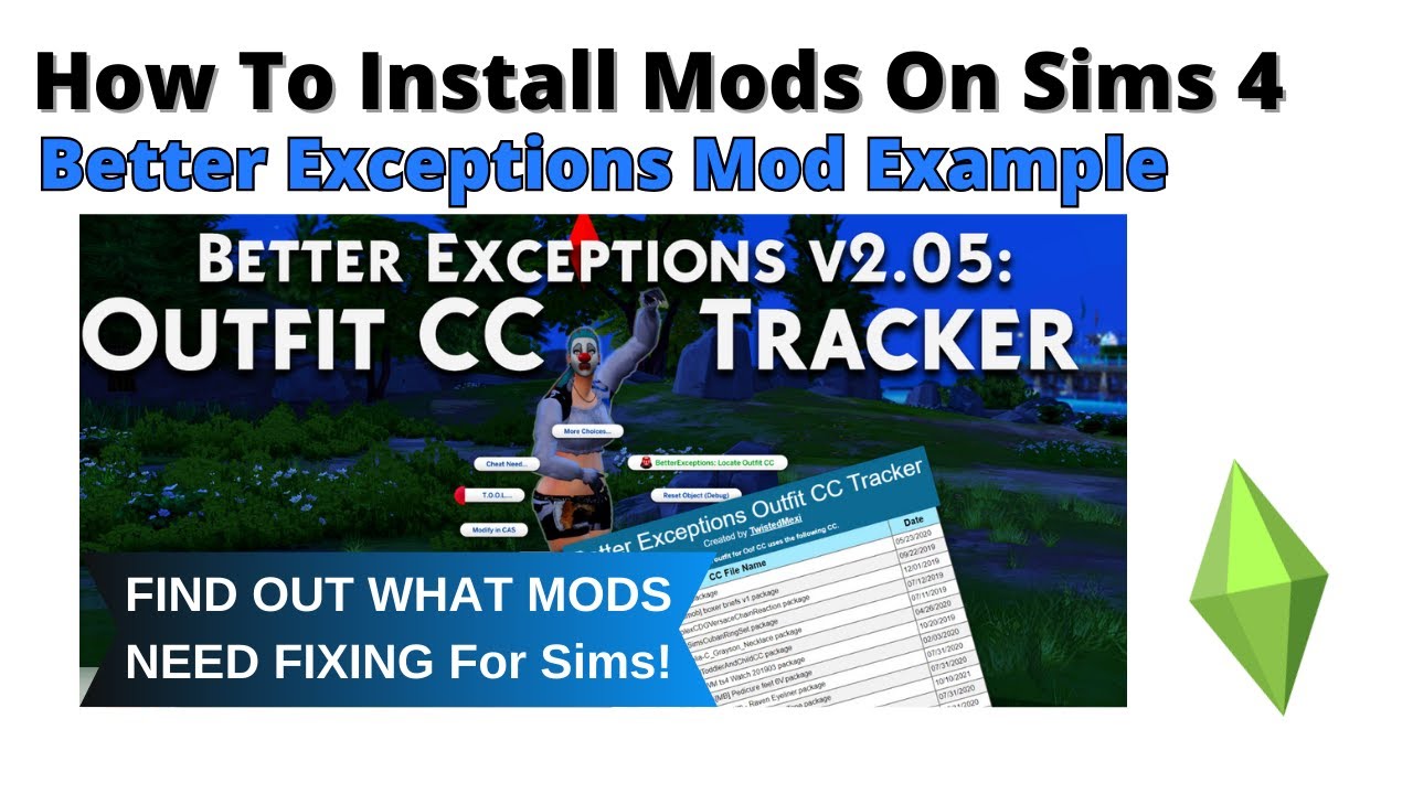 Как установить мод Better Exceptions для Sims 4 | 2025