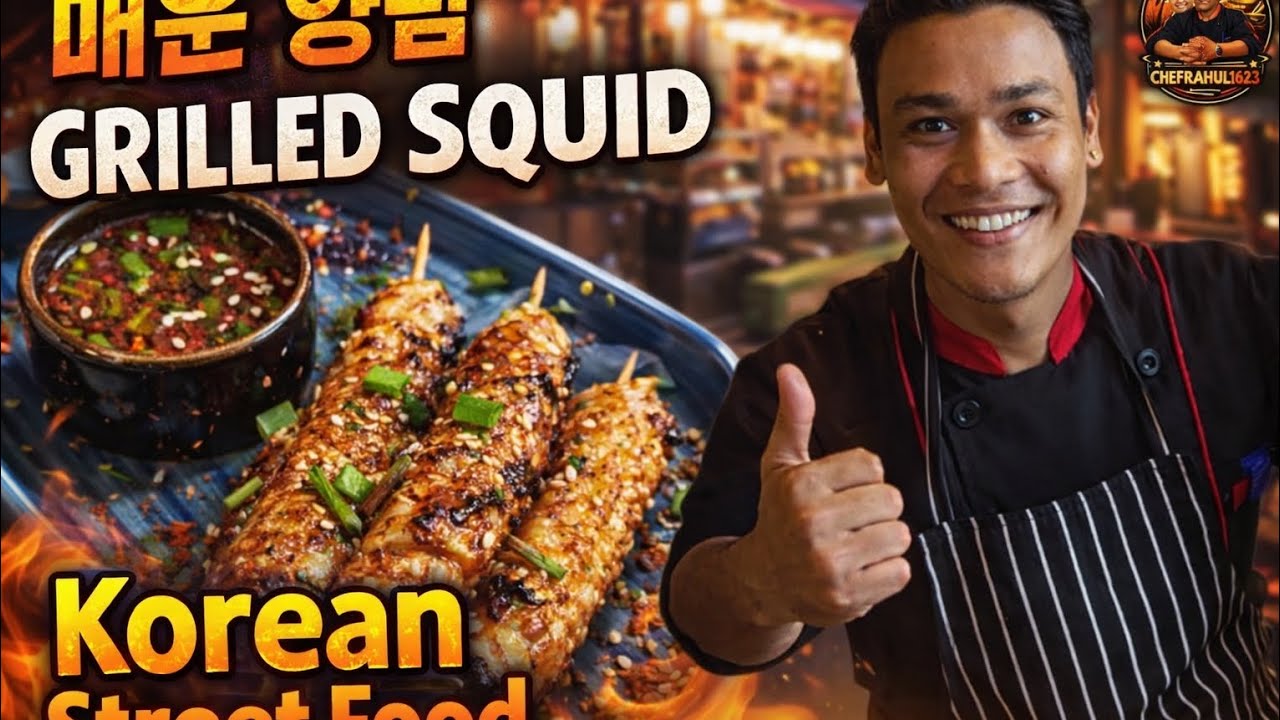 Grill squid korean styles 