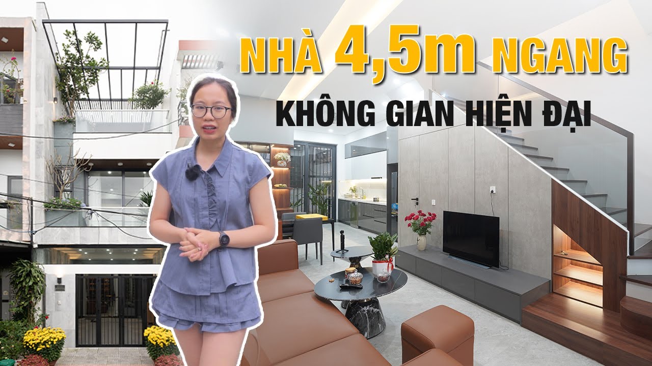 Nhà 2 Tầng 1 Tum Đẹp | Sáng Thoáng Với Lô Đất Ngang Chỉ 4,5m [REVIEW]