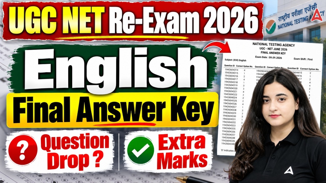 UGC NET English Re Exam Answer Key 2026 | UGC NET English Re Exam Drop Questions By Aishwarya Puri