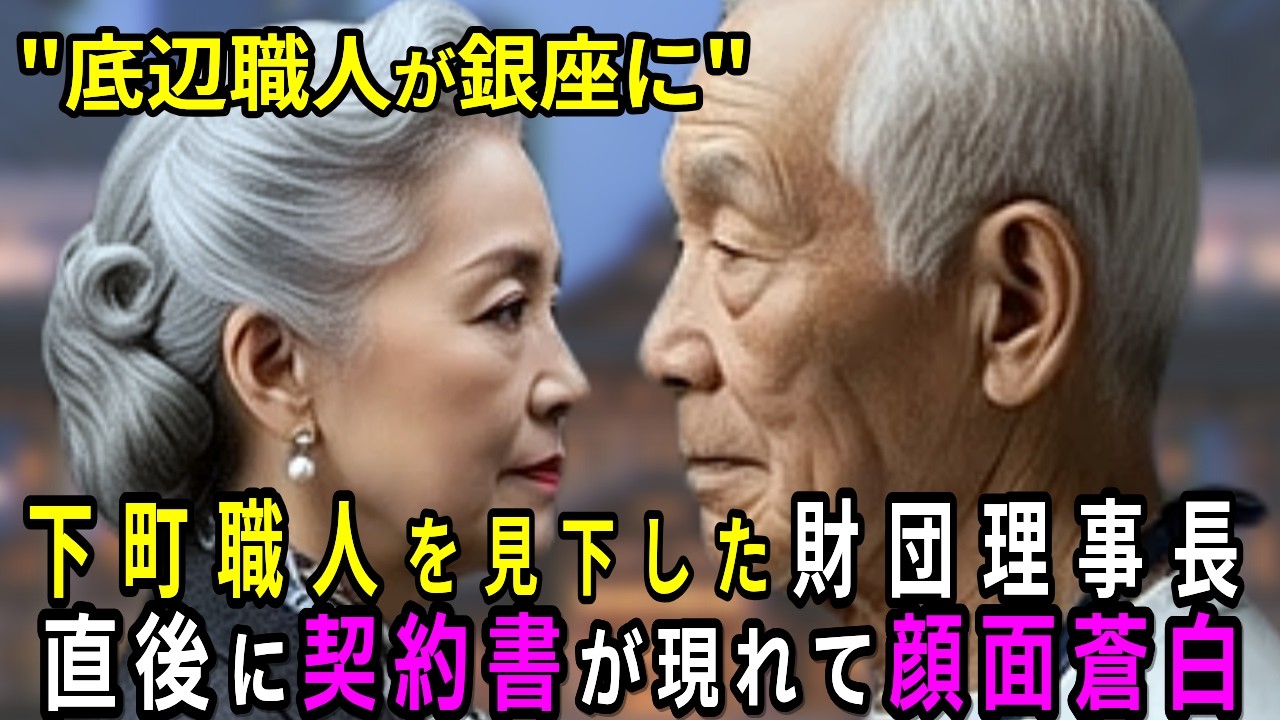 【スカッと】「底辺育ちの貧乏職人w」銀座の審査会で見下された俺。「では契約を打ち切ります」理事長「どうぞどうぞ！」結果...【シニア】